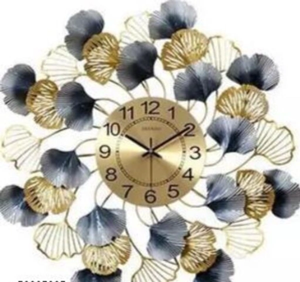 ALIVA TIME Iron Metal Art Decorative Wall Clock Attractive and eye catcher - Free Size, Metal, Pack of 1
